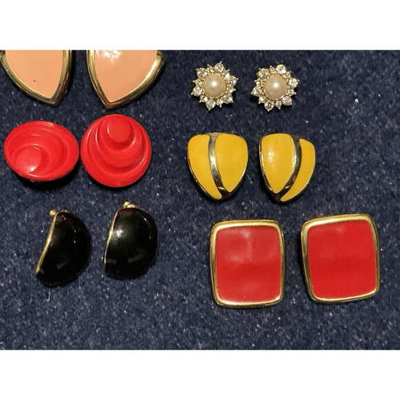 6 Pairs 80’s & 90’s Lot Of Earrings - Picture 3 of 10